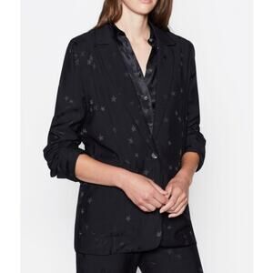 EQUIPMENT x Tabitha Simmons Hampton Blazer Star Print Single Breasted Jacket